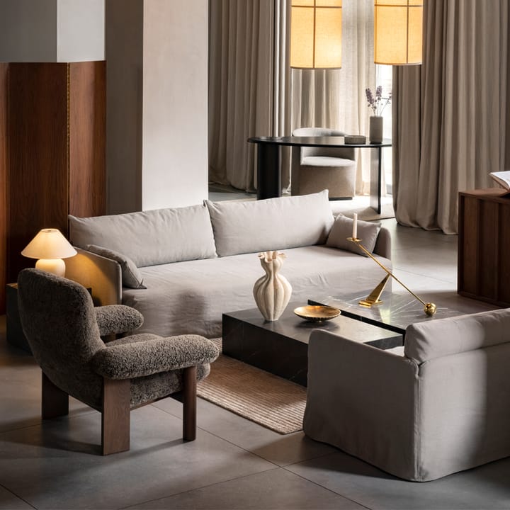 Brasilia lænestol, Dark oak-Root sheepskin Audo Copenhagen