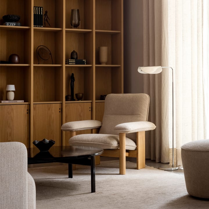Brasilia lænestol, Oiled oak-Moss 011 grey Audo Copenhagen