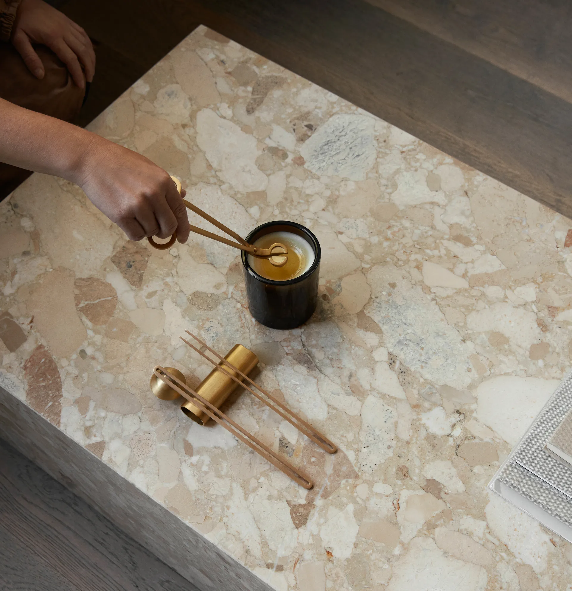 Clip care sæt lys 4 dele, Messing Audo Copenhagen