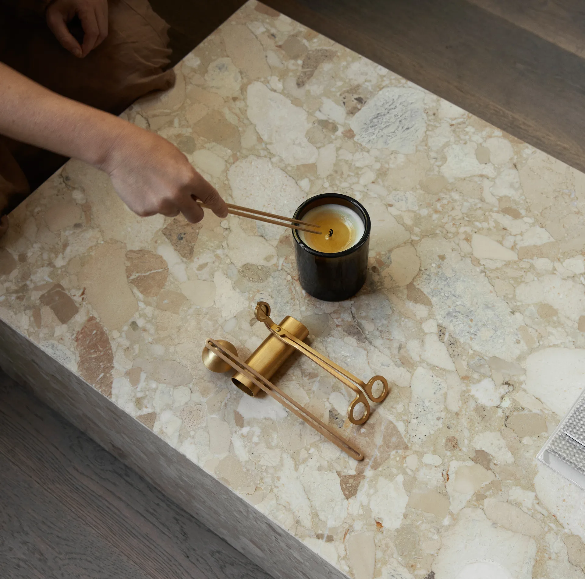 Clip care sæt lys 4 dele, Messing Audo Copenhagen