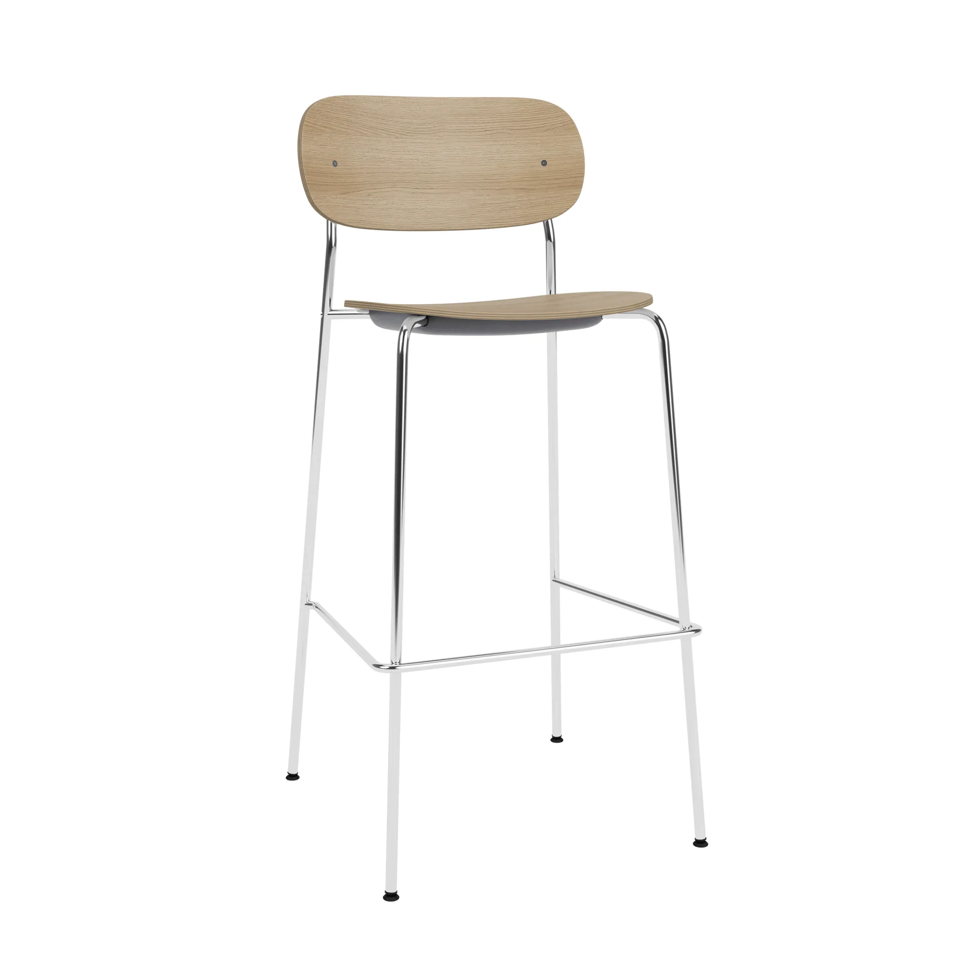 Co Bar Chair barstol, Eg-kromatiseret stål, 75 cm Audo Copenhagen