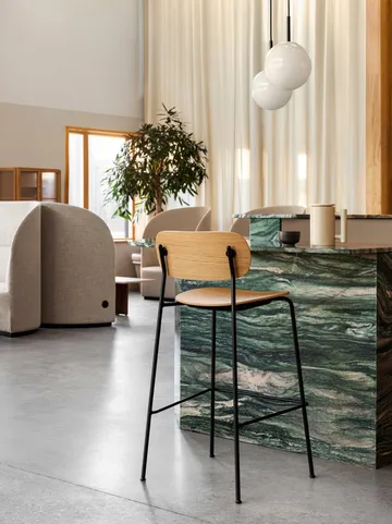 Co Bar Chair barstol - Eg-kromatiseret stål, 75 cm - Audo Copenhagen