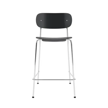 Co Bar Chair barstol - Sort eg-kromeret stål, 65 cm - Audo Copenhagen
