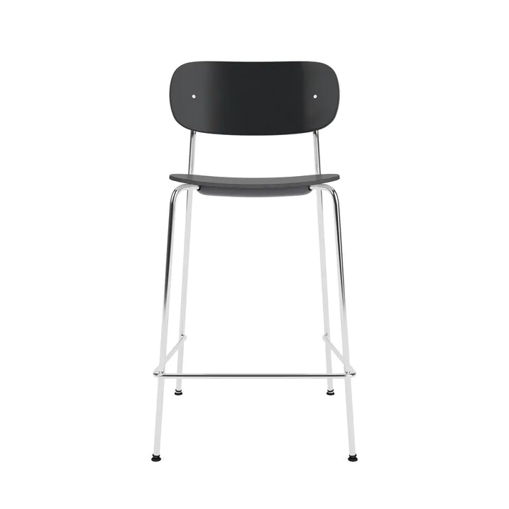 Co Bar Chair barstol - Sort eg-kromeret stål, 65 cm - Audo Copenhagen