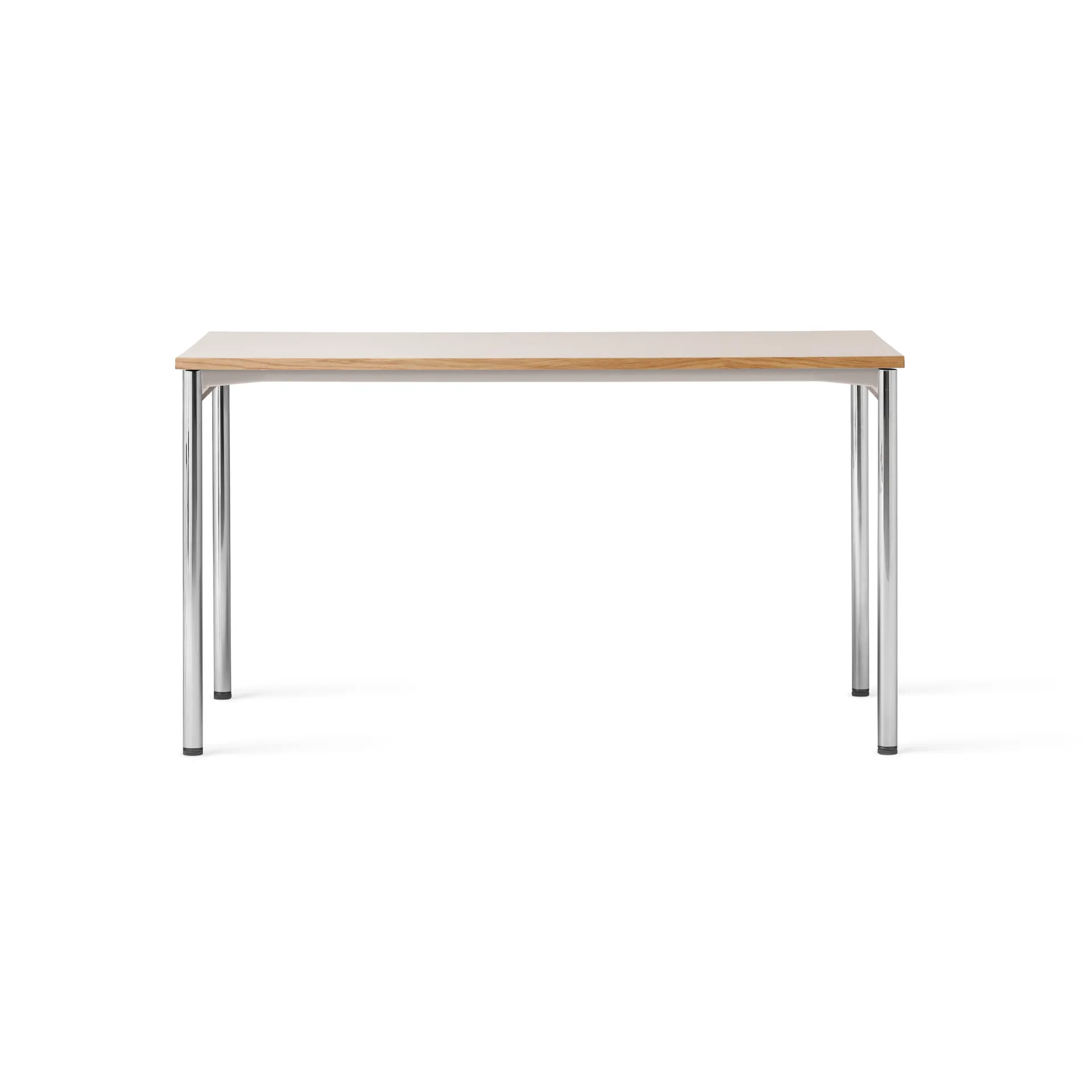 Co Table konferencebord 140x70cm, Chrome, laminate creme Audo Copenhagen