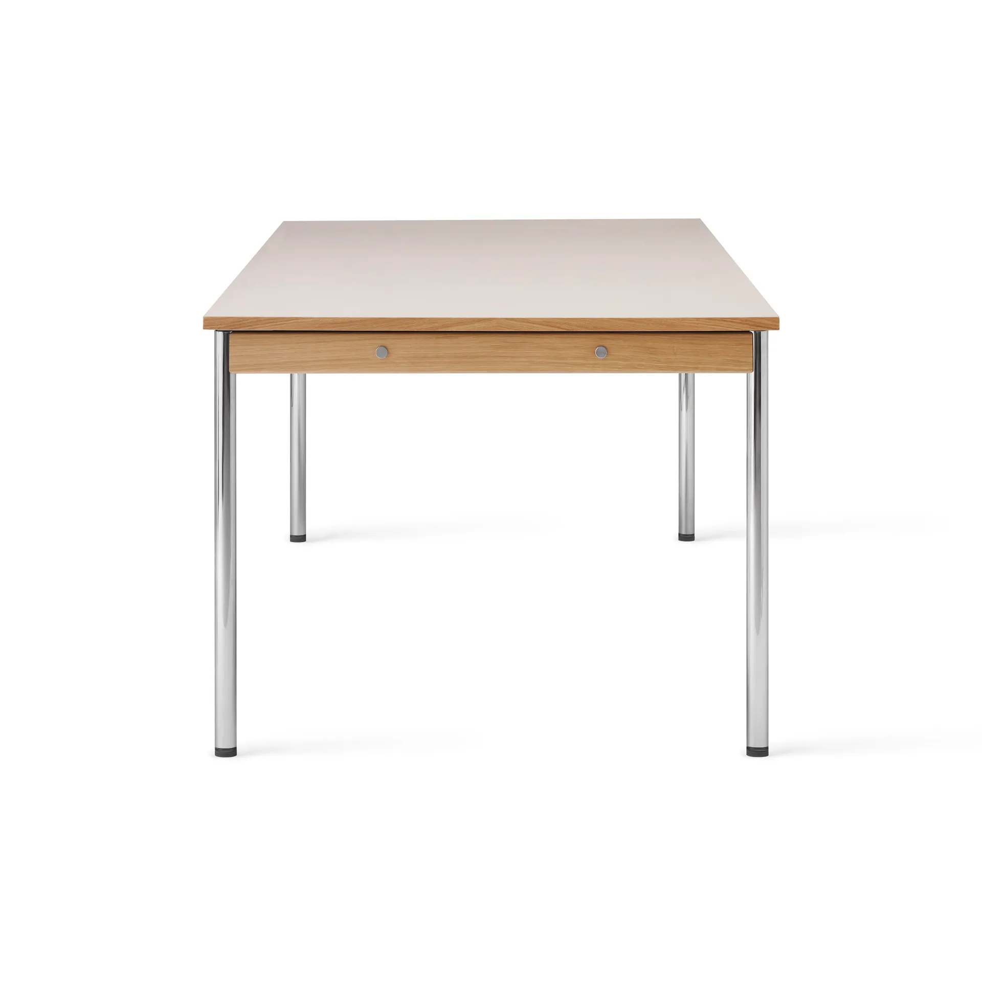 Co Table konferencebord 240x100cm, Chrome, laminate creme Audo Copenhagen