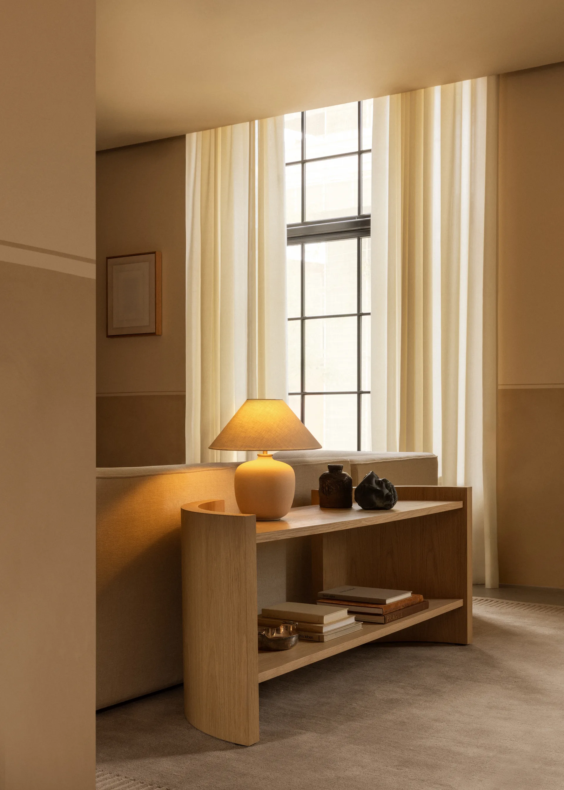 Crescent hylde, Ubehandlet eg, 150x60 cm Audo Copenhagen