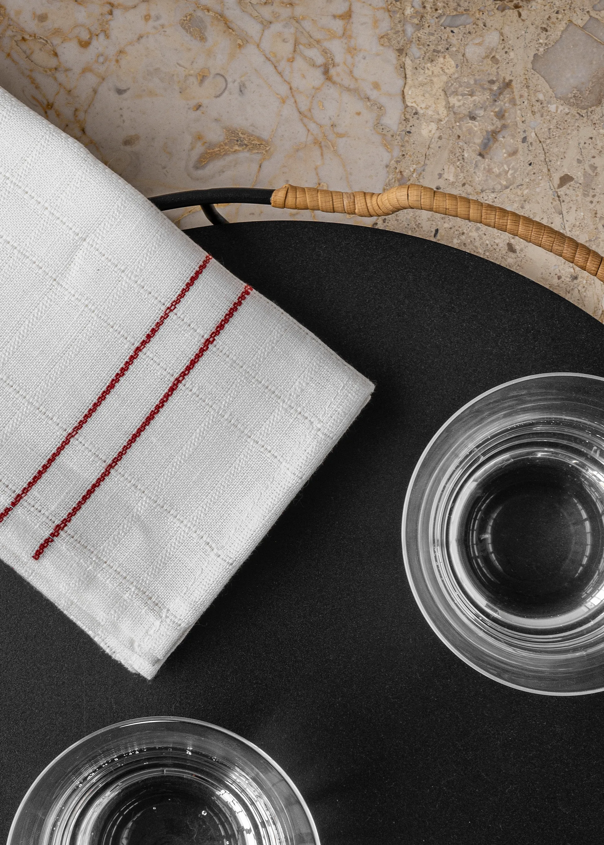 Cressida hørserviet 45x45 cm, Burnt sienna Audo Copenhagen