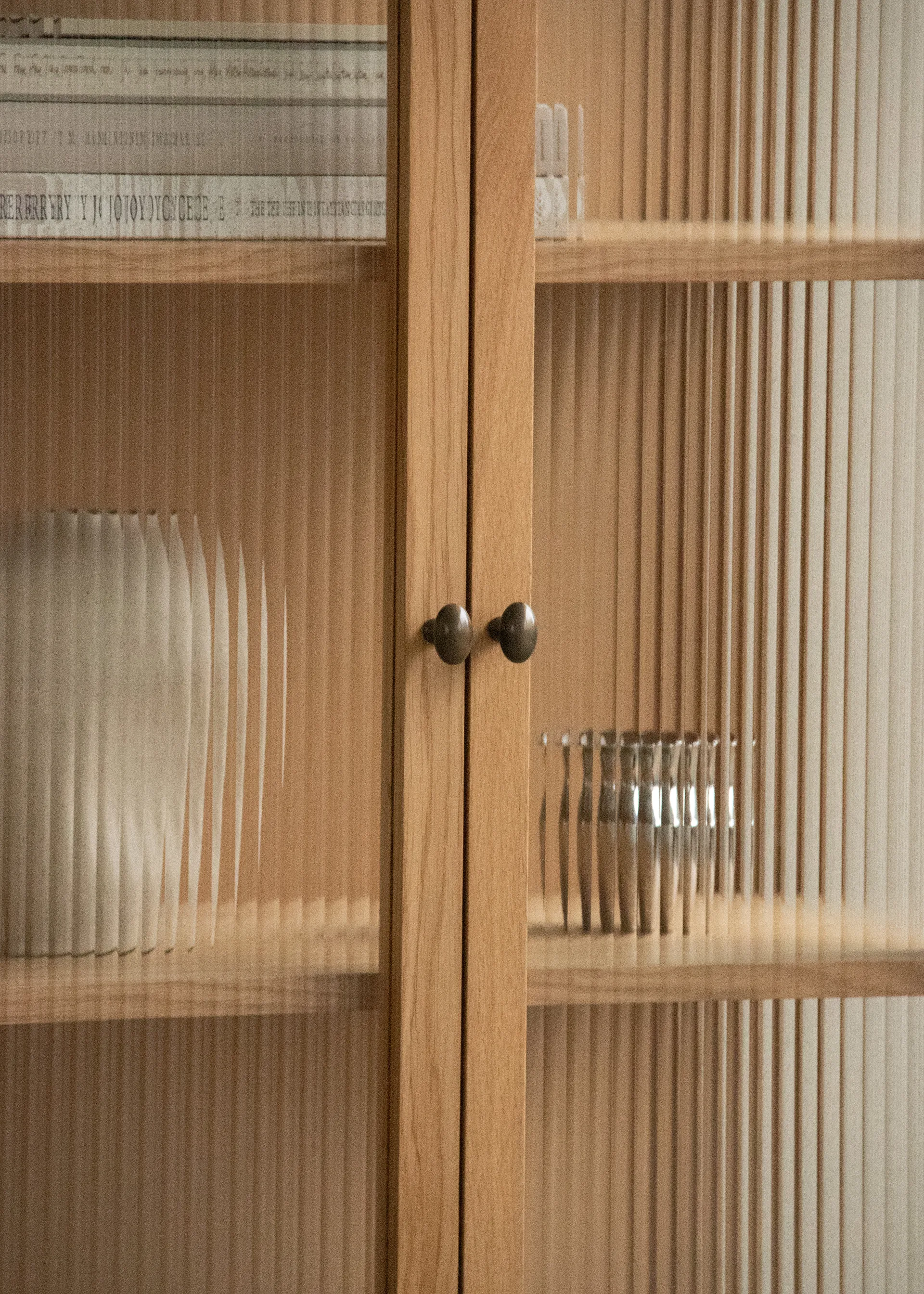 Curiosity skab med glasdøre 168 cm, Oak Audo Copenhagen