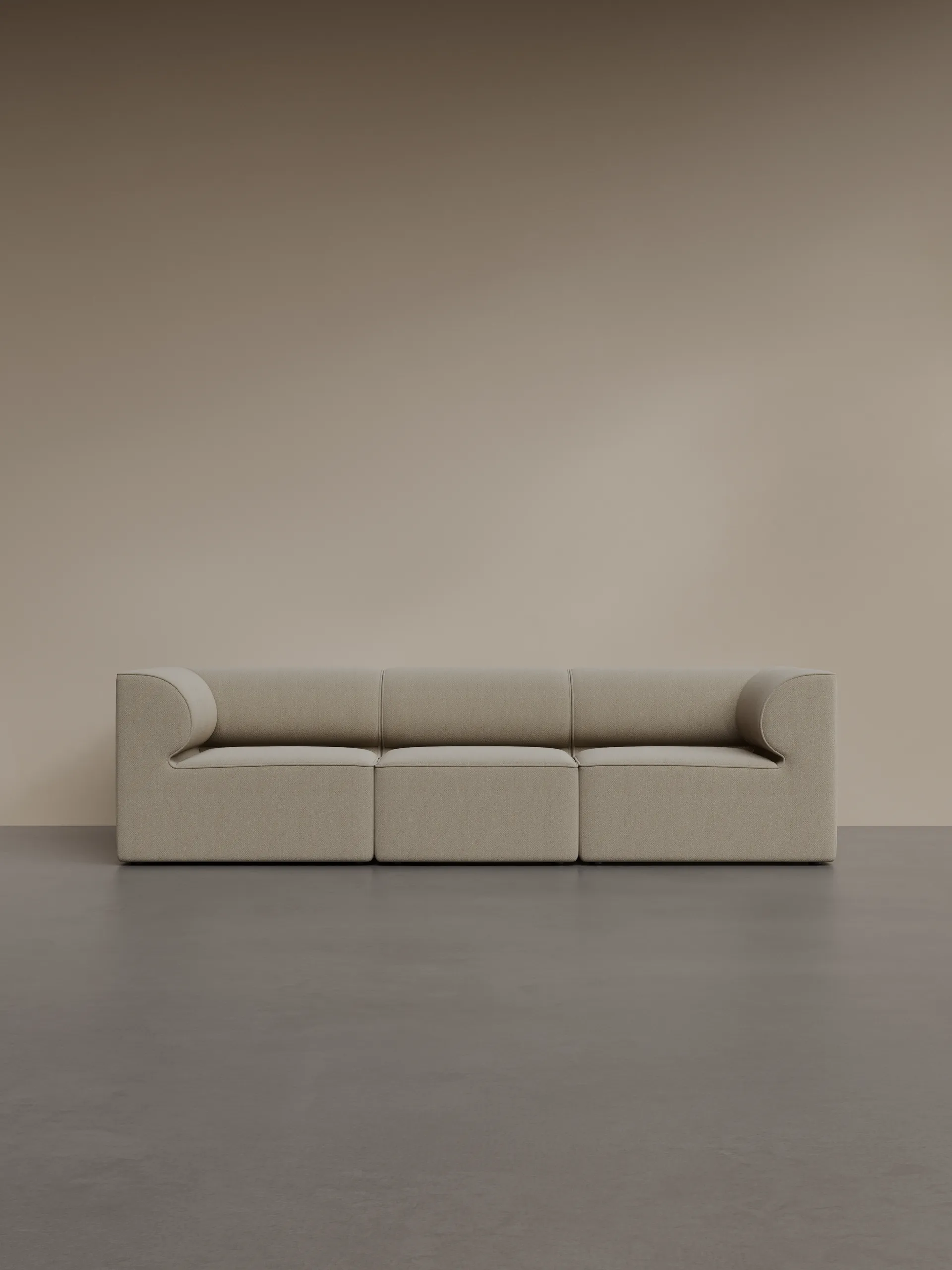 Eave 86 modulopbygget sofa configuration 2, 3-pers. stof Bouclé 02 beige Audo Copenhagen