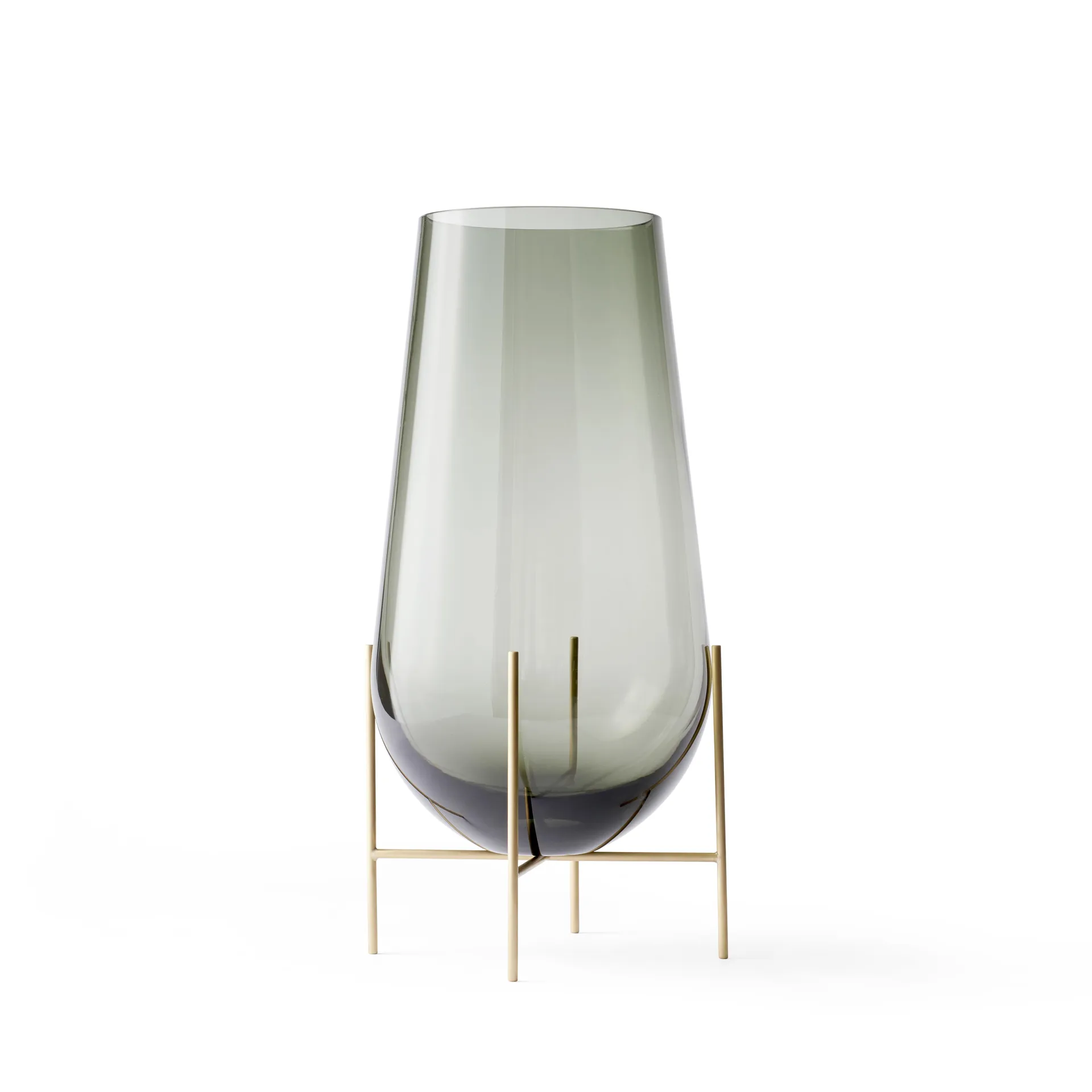 Échasse lille vase, røgfarvet glas Audo Copenhagen