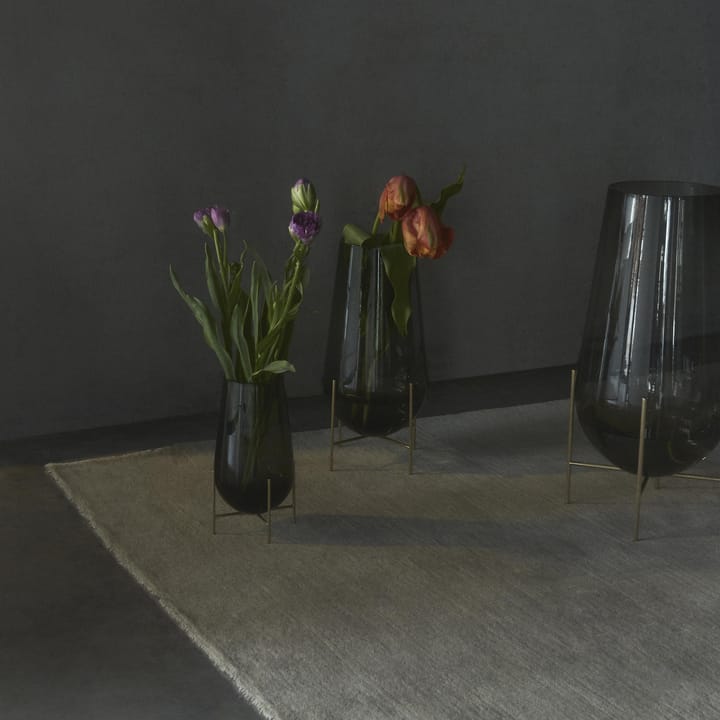 Échasse mellem vase, røgfarvet glas Audo Copenhagen