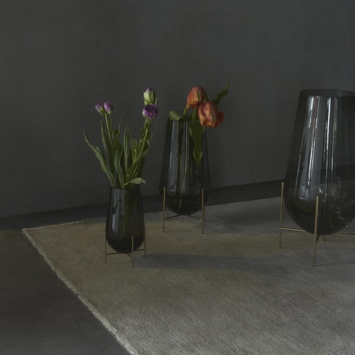 Échasse mellem vase - røgfarvet glas - Audo Copenhagen
