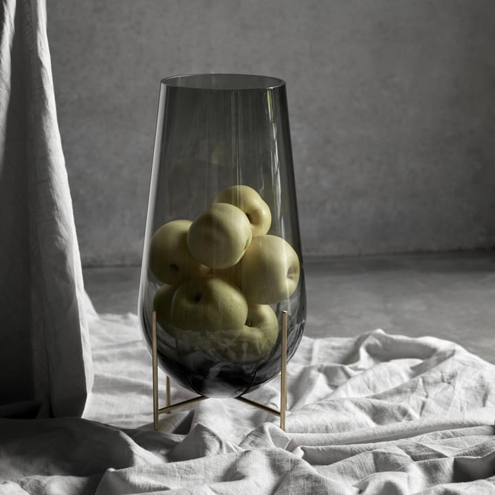 Échasse mellem vase, røgfarvet glas Audo Copenhagen
