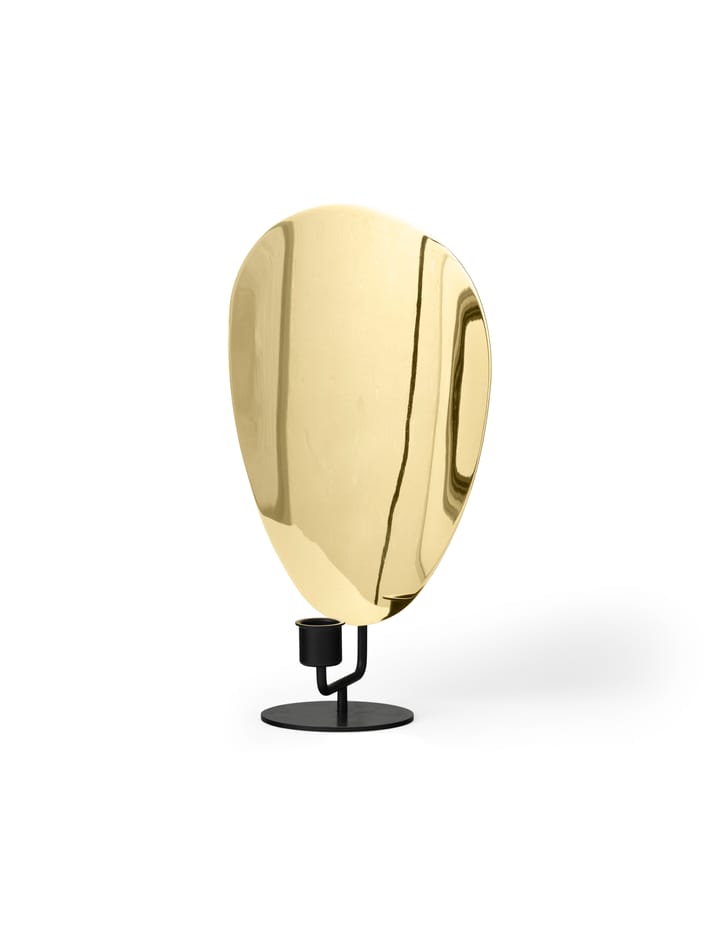 Flambeau lysestage 30 cm, Black/Polished brass Audo Copenhagen