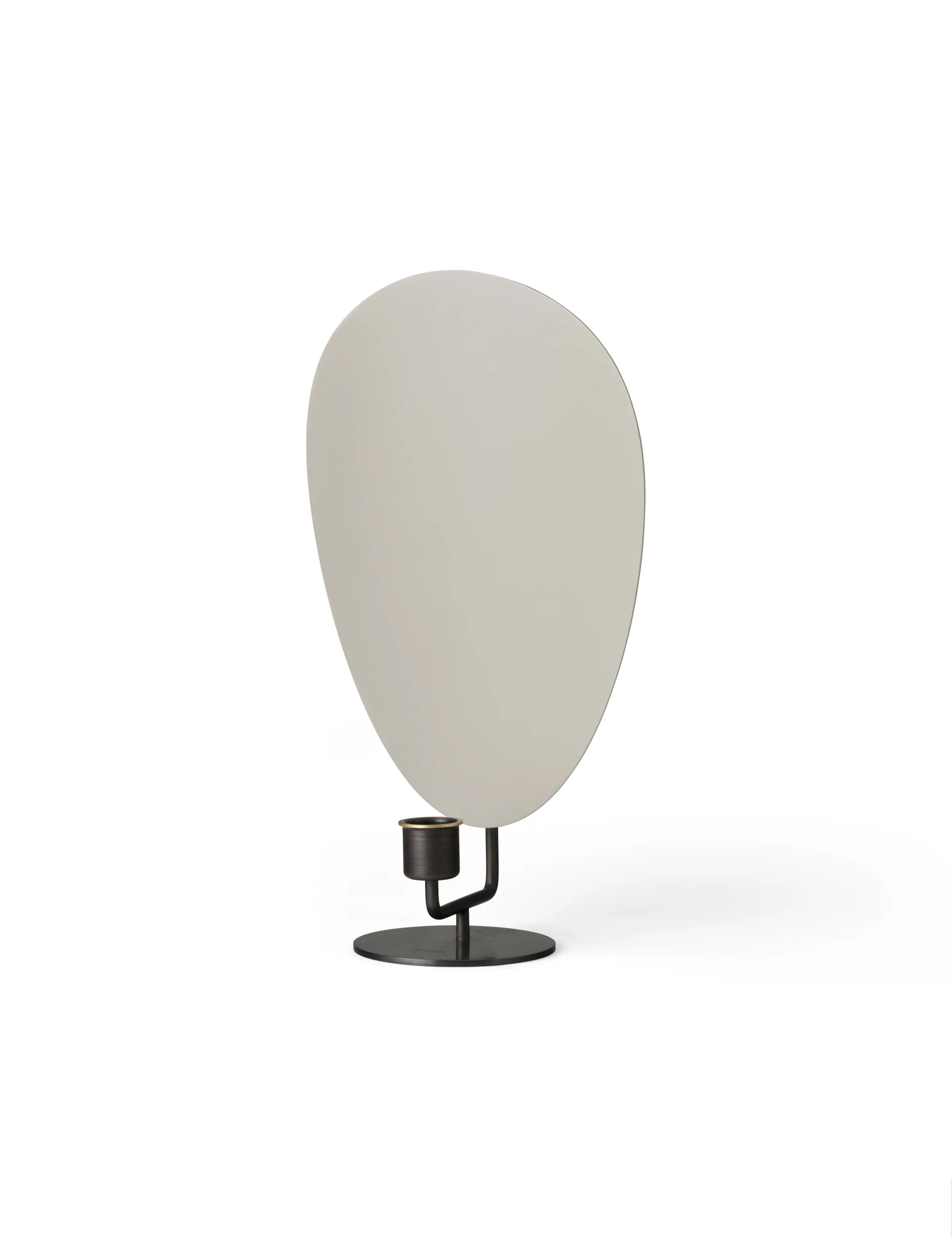 Flambeau lysestage 30 cm, Bronzed brass/Grey Audo Copenhagen