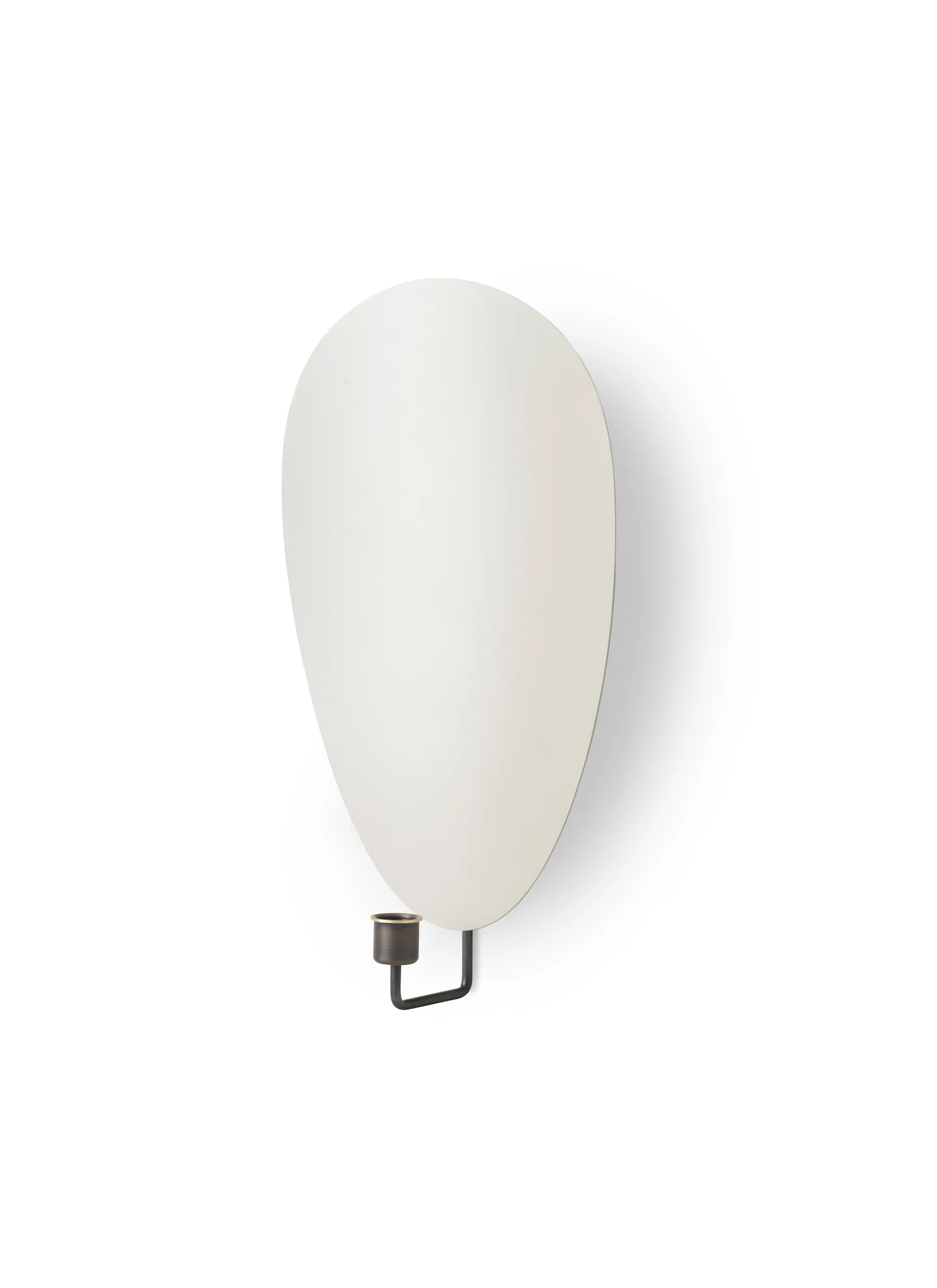 Flambeau lysestage væg 40 cm, Bronzed brass/Grey Audo Copenhagen