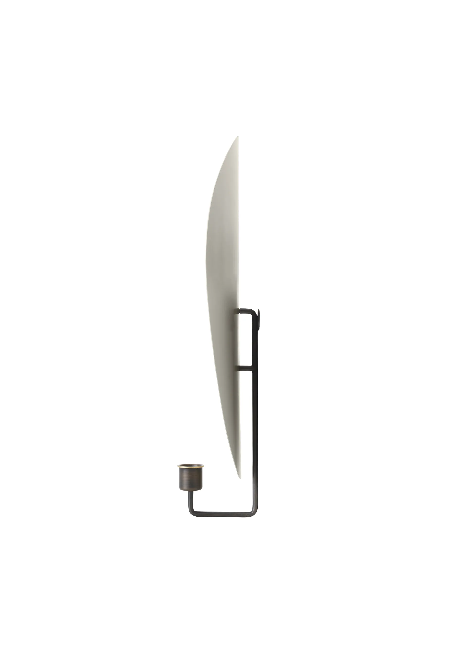 Flambeau lysestage væg 40 cm, Bronzed brass/Grey Audo Copenhagen