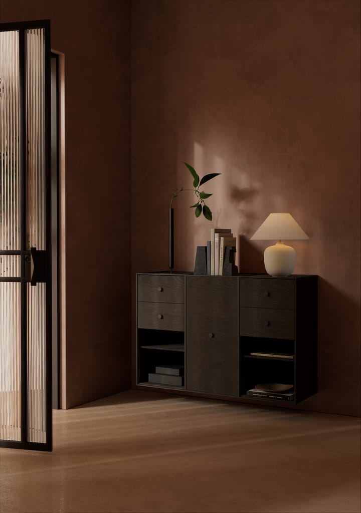 Frame 70 opbevaring, smoked oak, låge, 2 hylder Audo Copenhagen