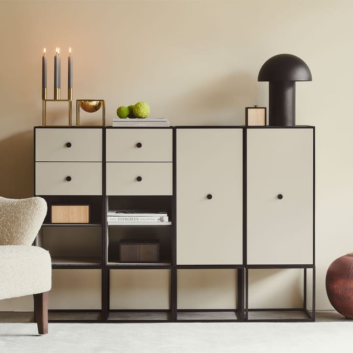 Frame 70 opbevaring, smoked oak, låge, 2 hylder Audo Copenhagen
