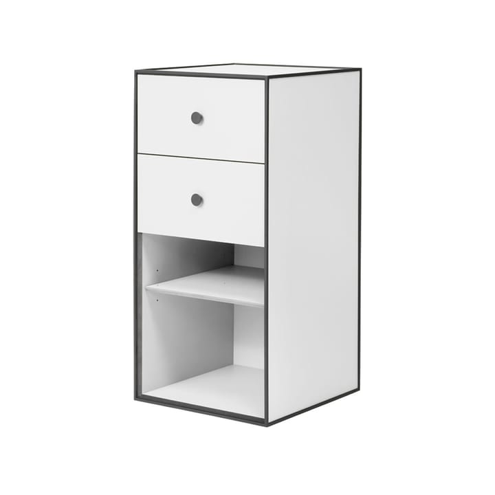 Frame 70 opbevaring, white, 2 skuffer, 1 hylde Audo Copenhagen
