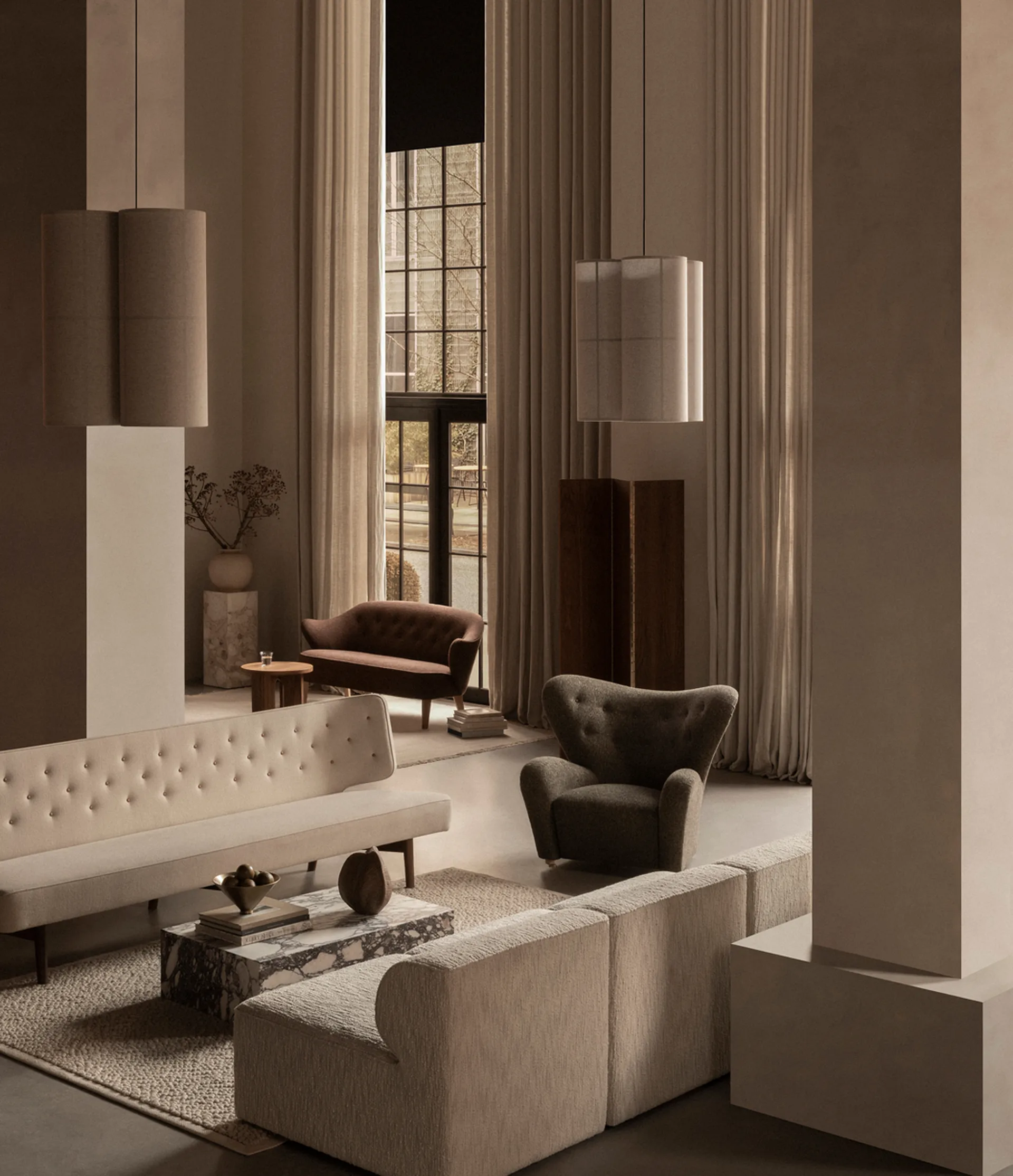 Hashira Cluster pendel raw, 45 cm
 Audo Copenhagen