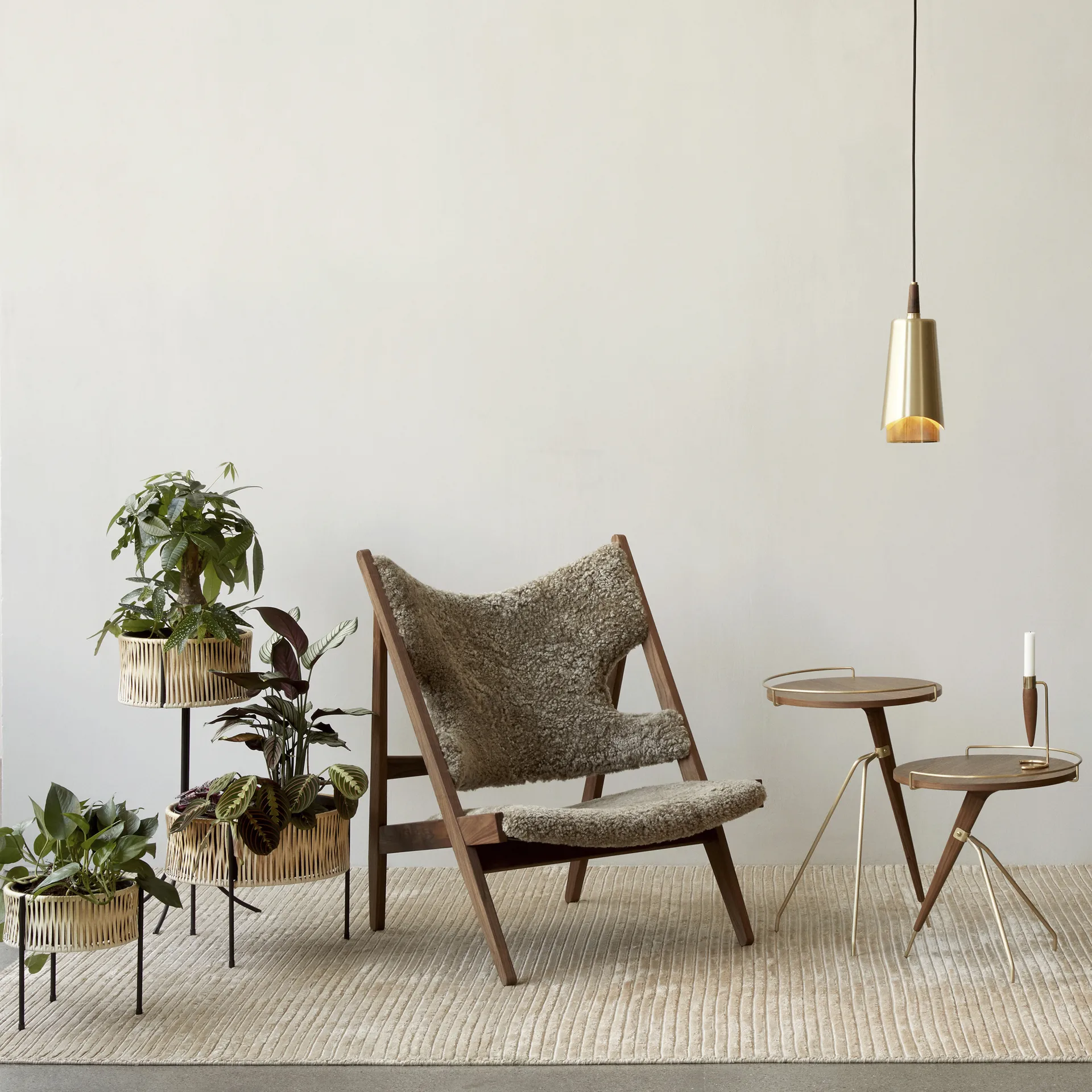 Houkime tæppe 170x240 cm, Beige Audo Copenhagen