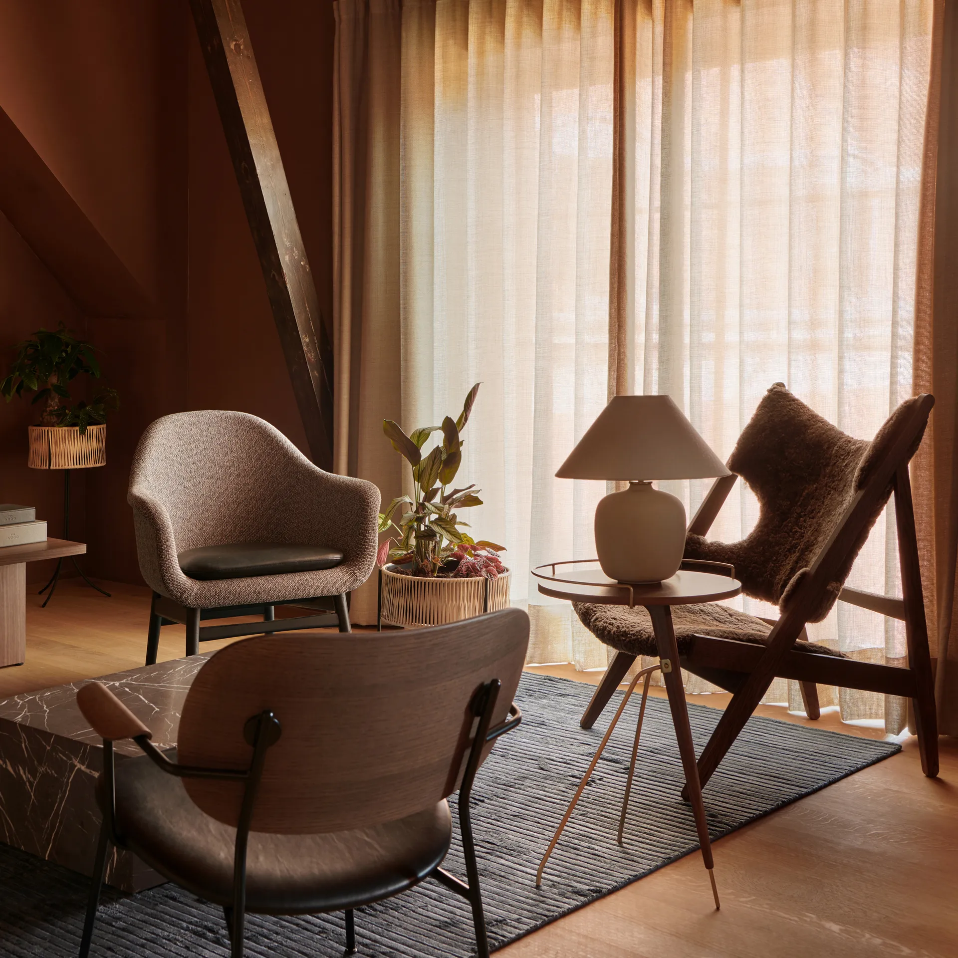 Houkime tæppe 170x240 cm, Midnight Audo Copenhagen