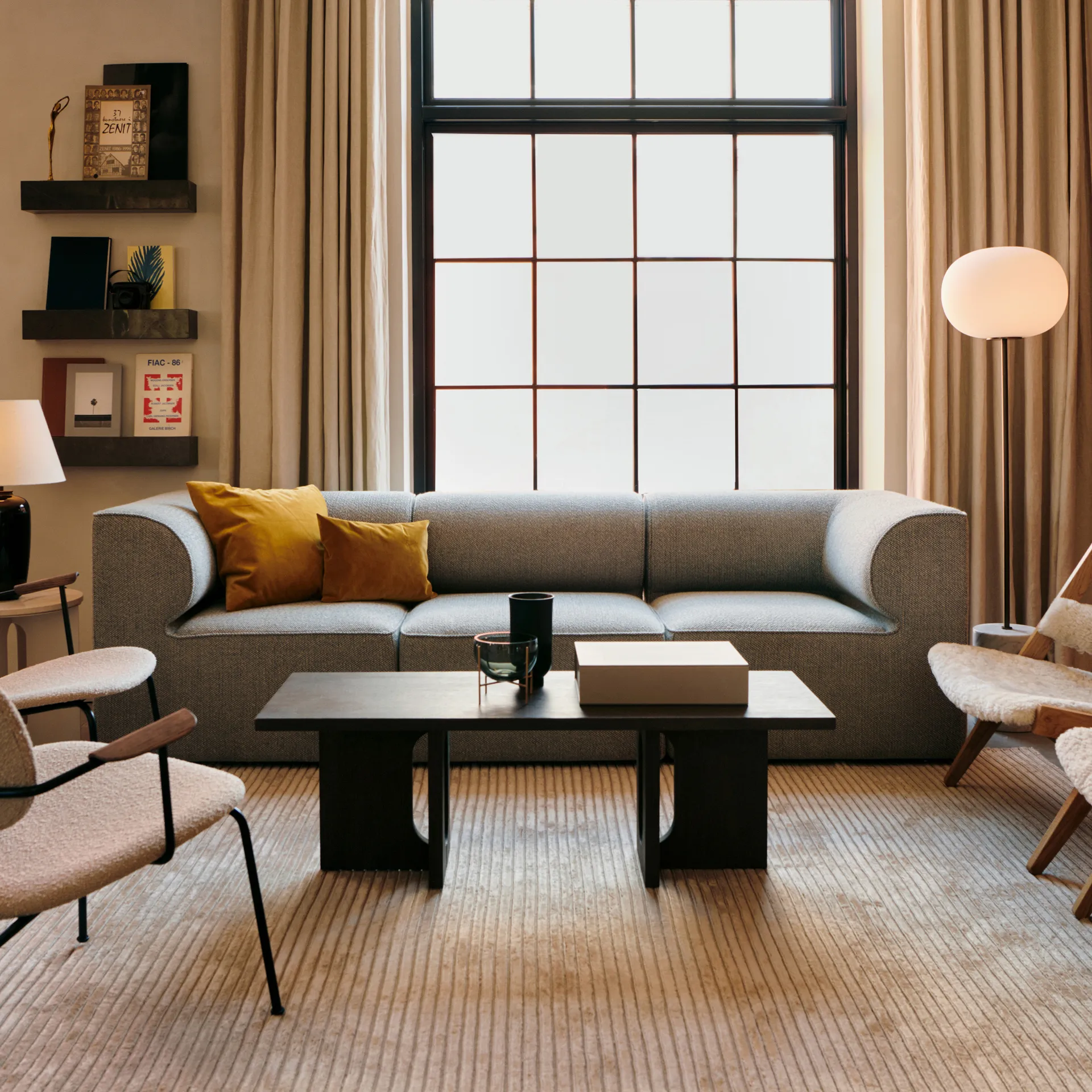 Houkime tæppe 200x300 cm, Beige Audo Copenhagen