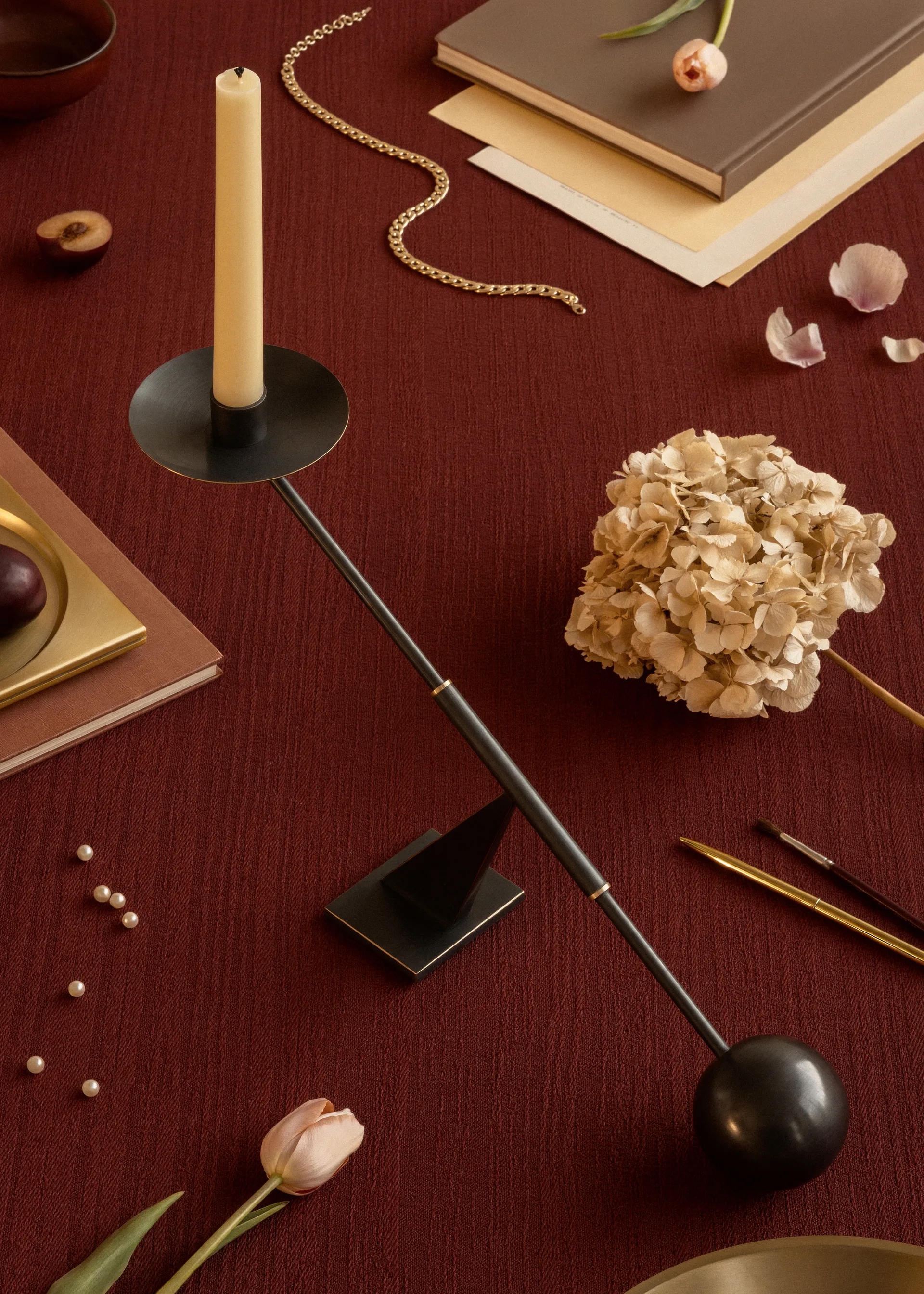 Interconnect lysestage 42,5 cm, Bronzed brass Audo Copenhagen