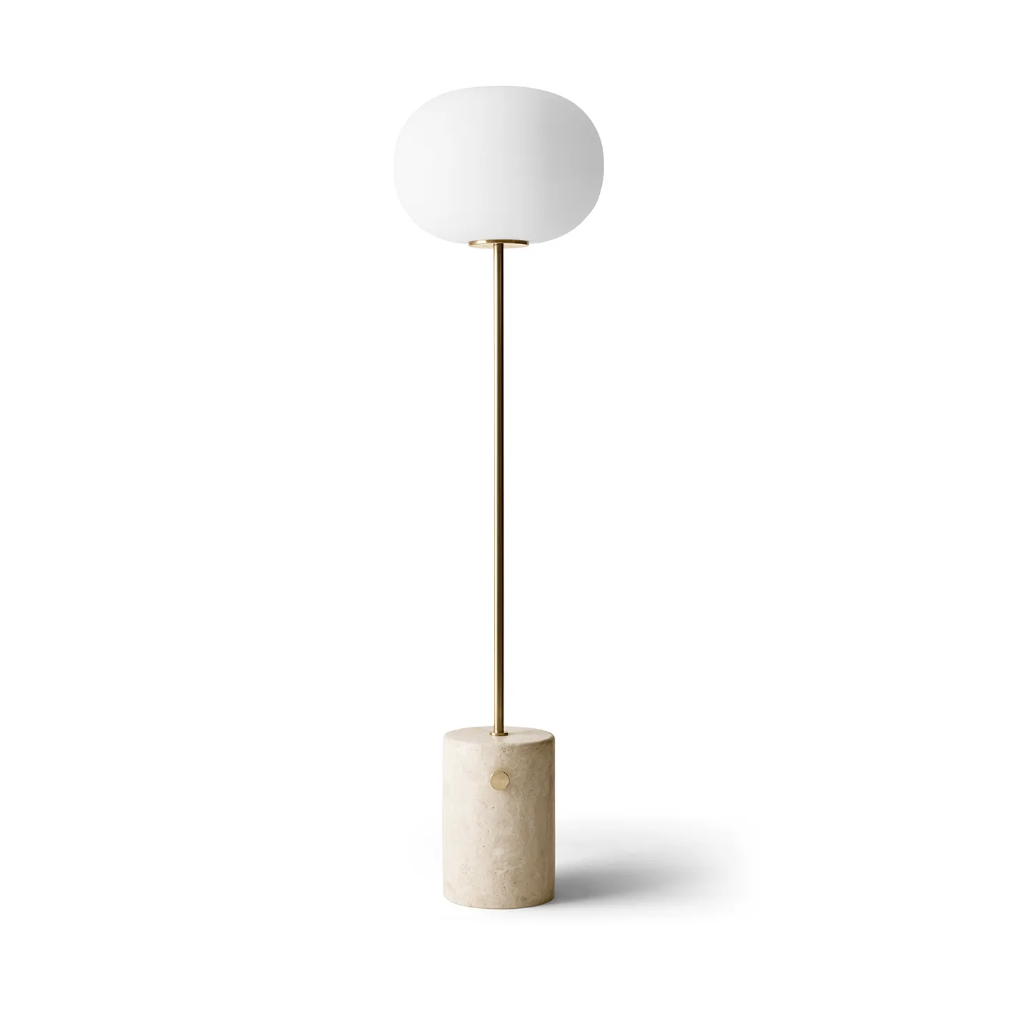 JWDA gulvlampe, Travertin-børstet messing, 130 cm Audo Copenhagen