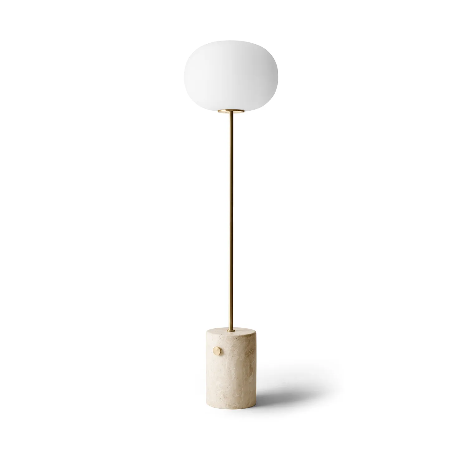 JWDA gulvlampe, Travertin-børstet messing, 130 cm Audo Copenhagen