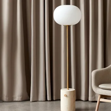 JWDA gulvlampe - Travertin-messing, 150 cm - Audo Copenhagen