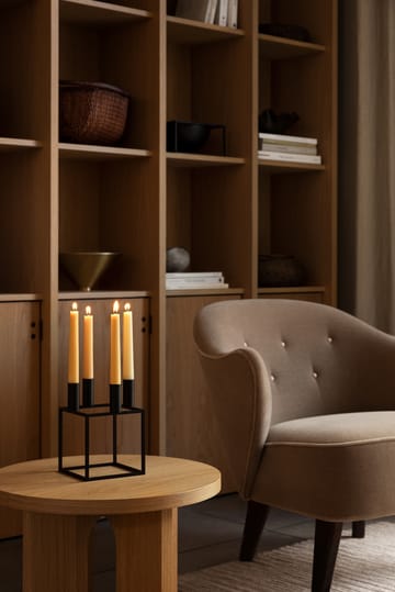 Kubus 4 lysestage - sort - Audo Copenhagen