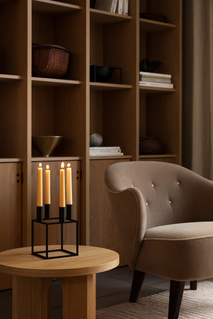 Kubus 4 lysestage - sort - Audo Copenhagen