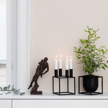 Kubus blomsterkrukke 14 cm - Sort - Audo Copenhagen