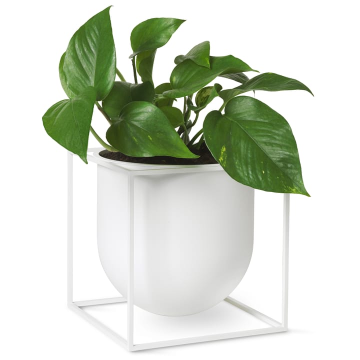 Kubus blomsterkrukke 23 cm, Hvid Audo Copenhagen