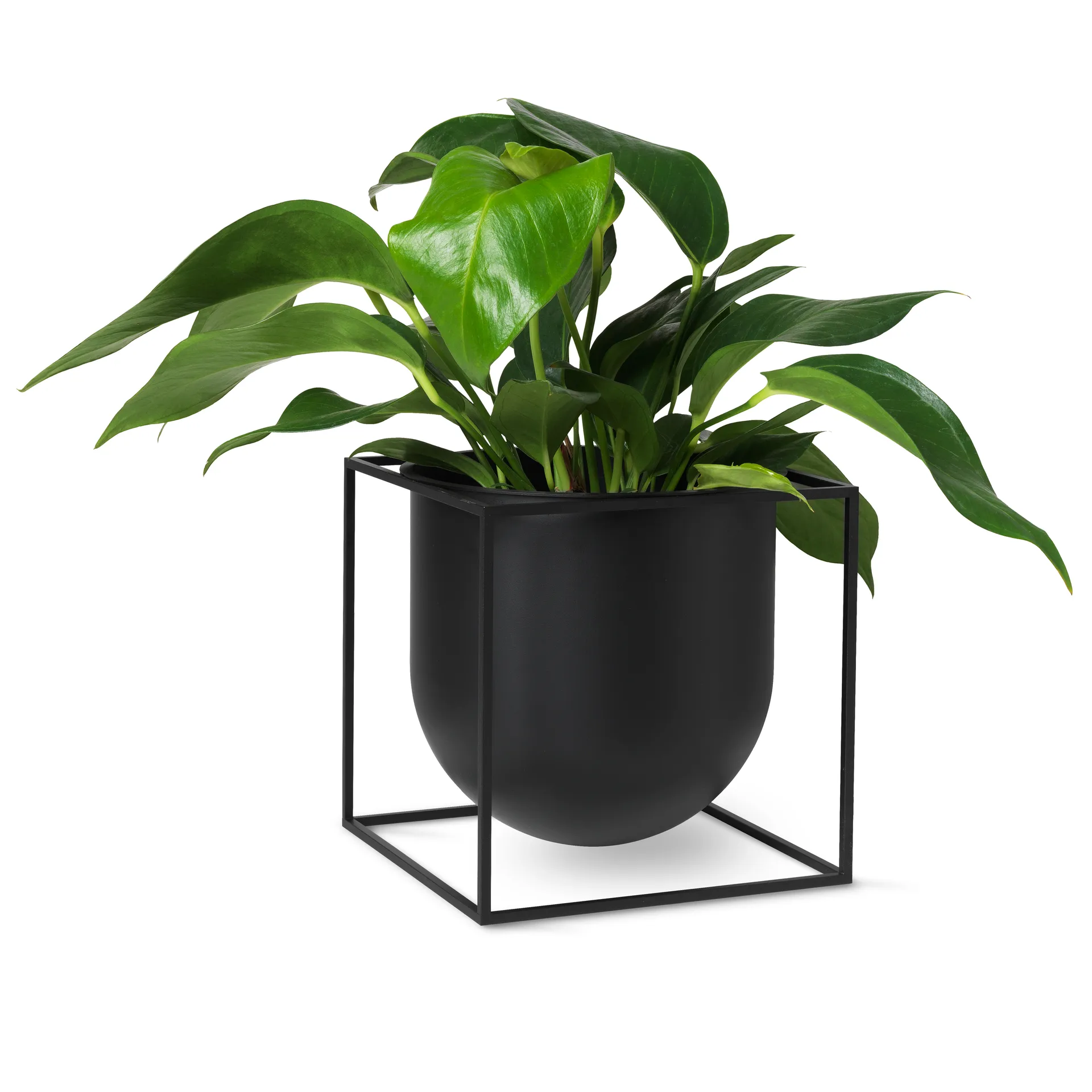 Kubus blomsterkrukke 23 cm, Sort Audo Copenhagen