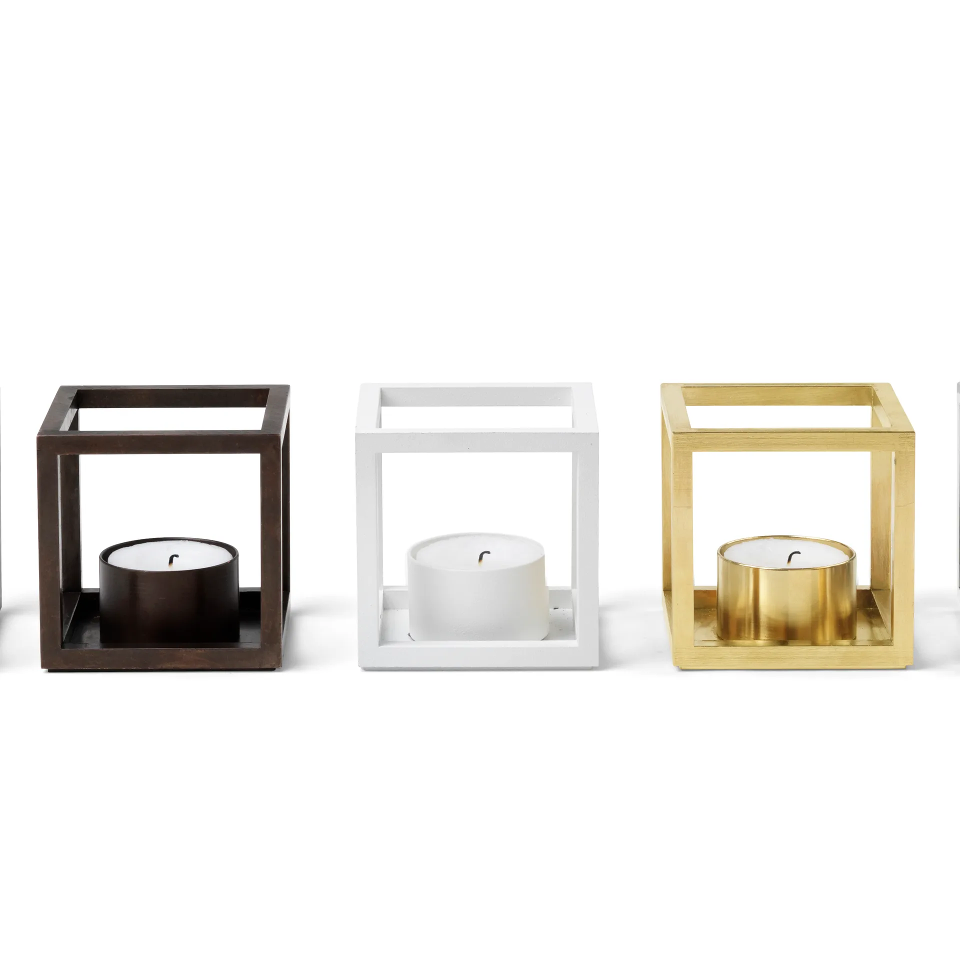 Kubus lysestage, hvid Audo Copenhagen