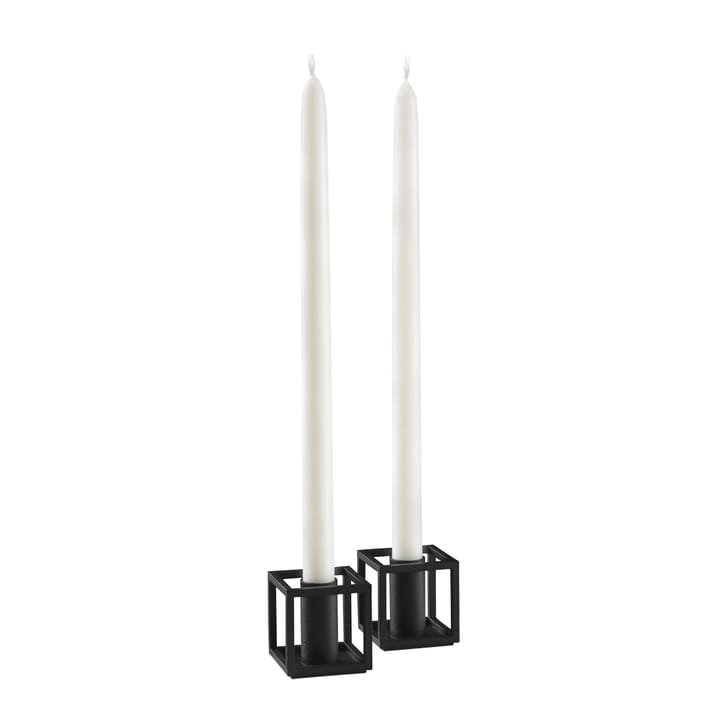 Kubus Micro lysestage 2-pakk, Sort Audo Copenhagen