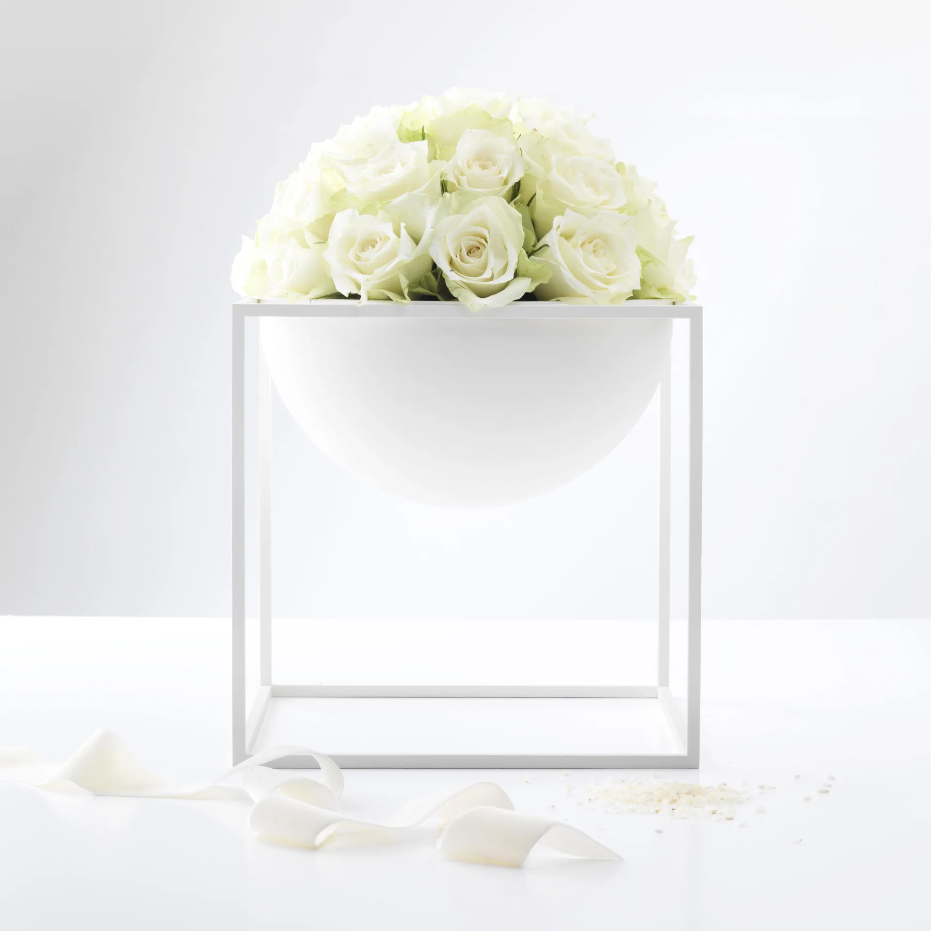 Kubus skål stor, hvid Audo Copenhagen