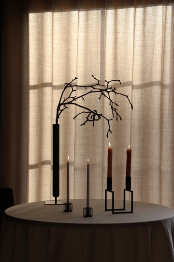Kubus vase, Flora - sort - Audo Copenhagen