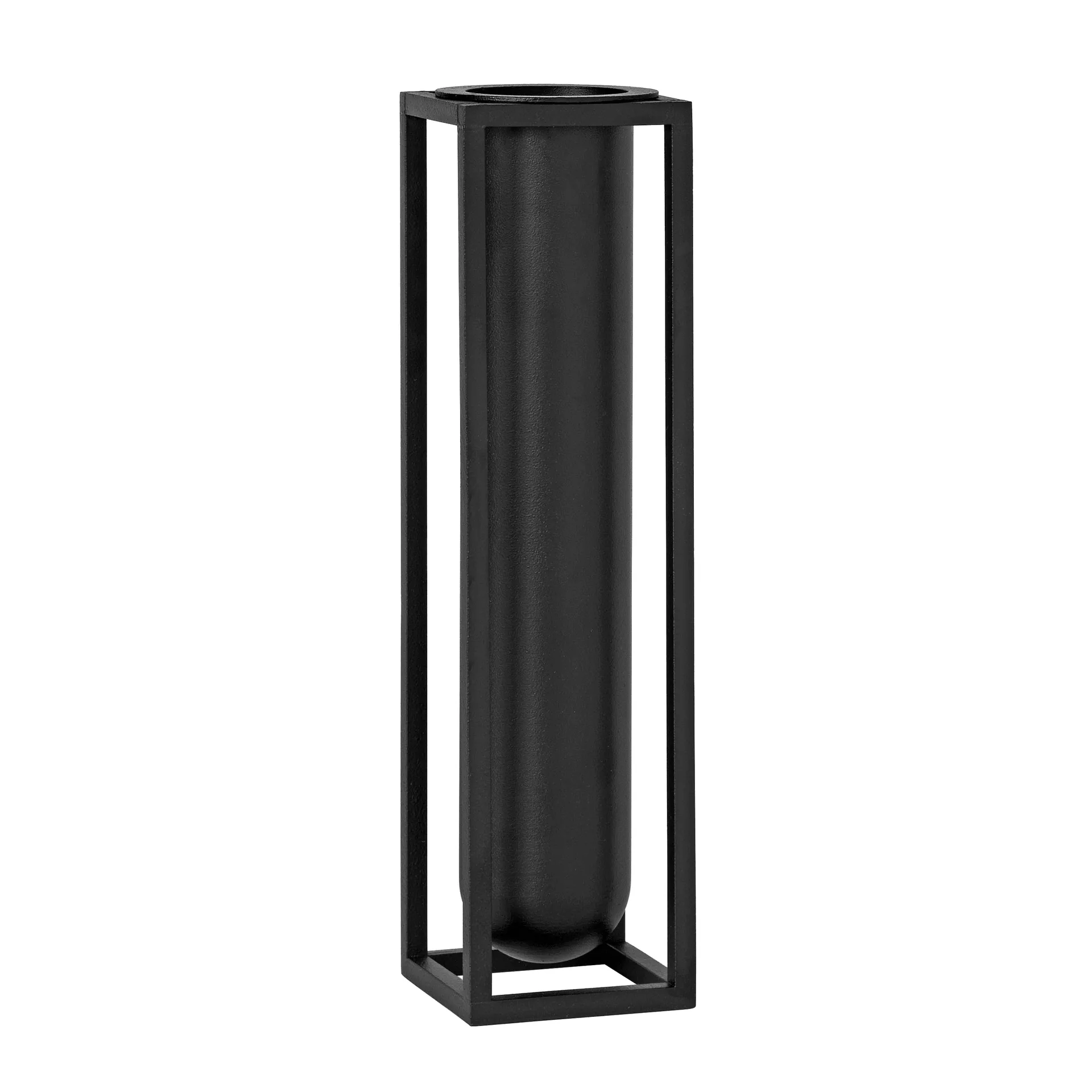 Kubus vase, Flora, sort Audo Copenhagen