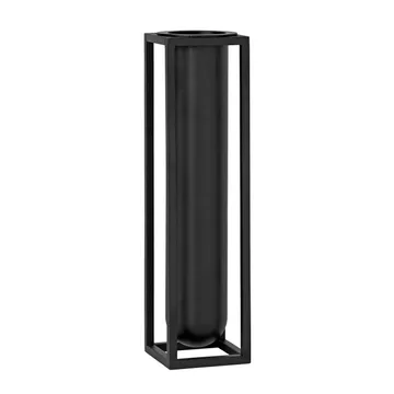 Kubus vase, Flora - sort - Audo Copenhagen