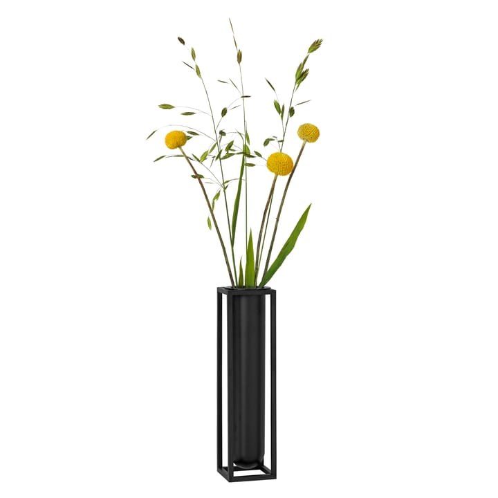 Kubus vase, Flora, sort Audo Copenhagen