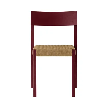 Mauro stol - French red eg-naturflettet sæde - Audo Copenhagen