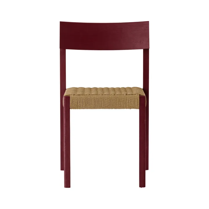 Mauro stol - French red eg-naturflettet sæde - Audo Copenhagen