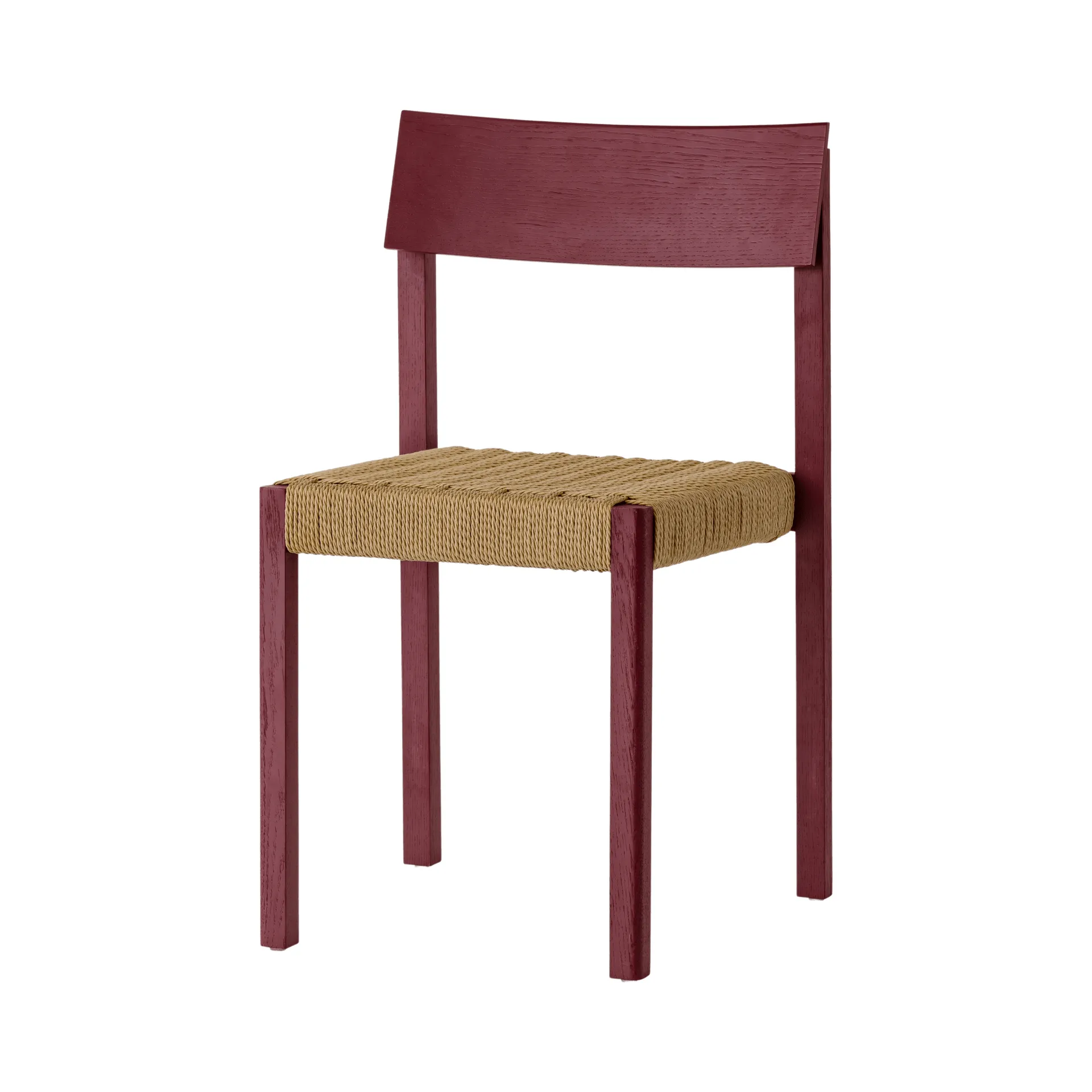 Mauro stol, French red eg-naturflettet sæde Audo Copenhagen