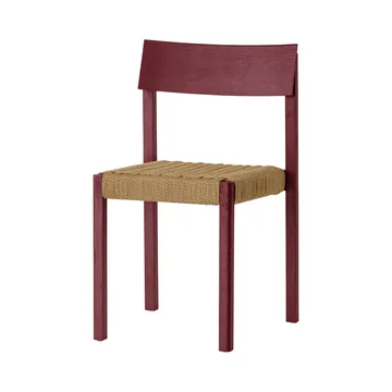 Mauro stol - French red eg-naturflettet sæde - Audo Copenhagen