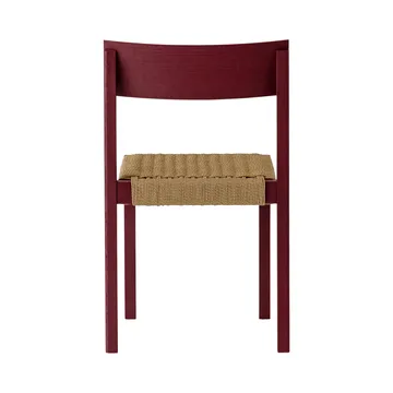 Mauro stol - French red eg-naturflettet sæde - Audo Copenhagen